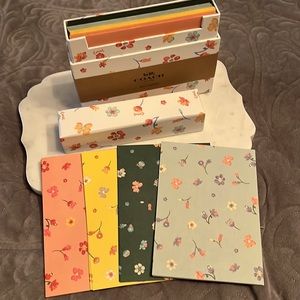 NWT Coach note card set